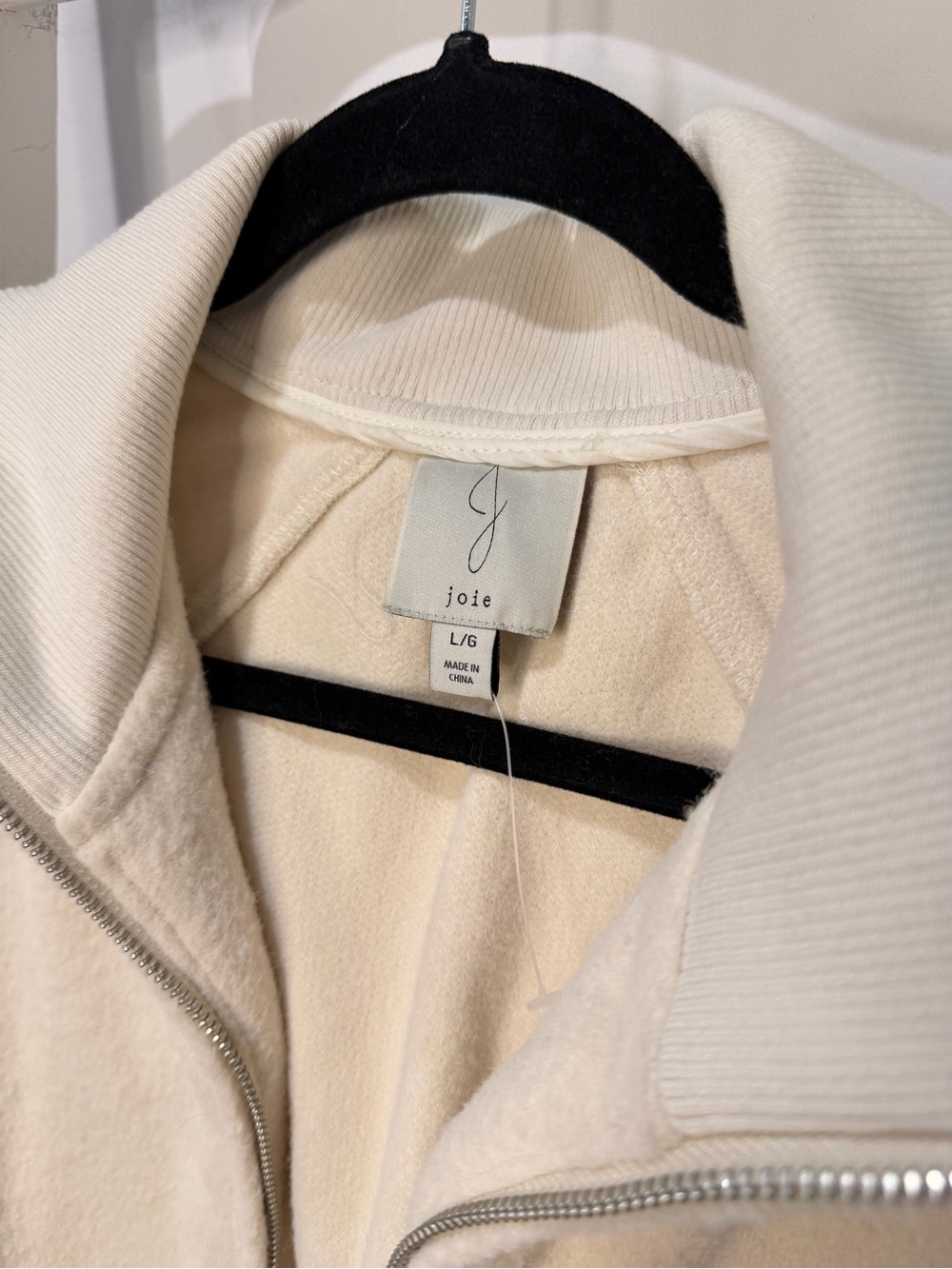Joie Cream Bomber Jacket with Flap Pockets - Picture 3 of 5